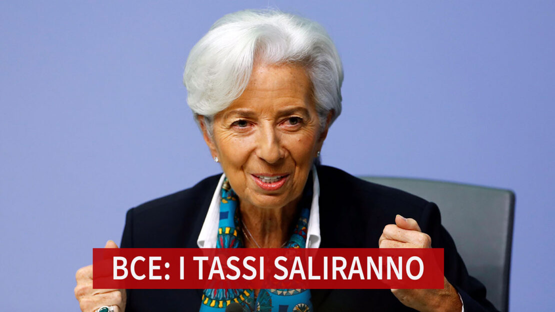 BCE I TASSI SALIRANNO