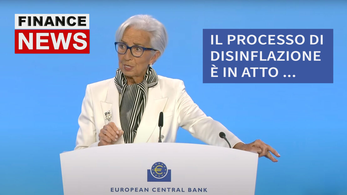 BCE non tocca i tassi. Lagarde: "Siamo determinati ad assicurare il ritorno d'inflazione al 2%"