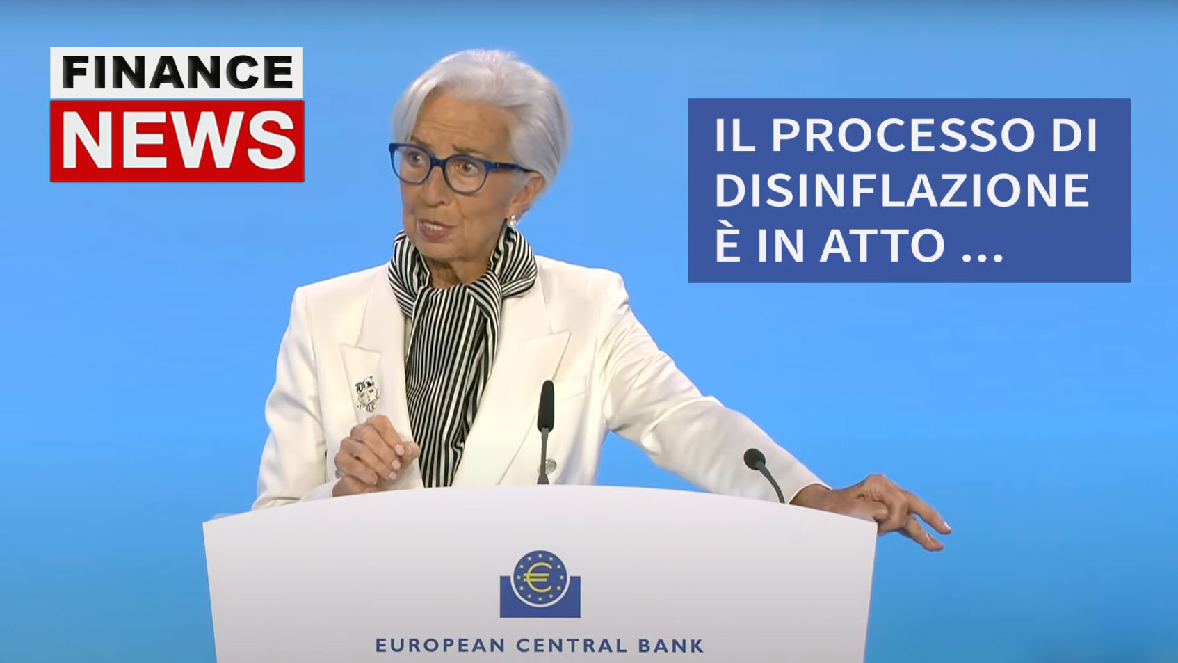 BCE non tocca i tassi. Lagarde: "Siamo determinati ad assicurare il ritorno d'inflazione al 2%"