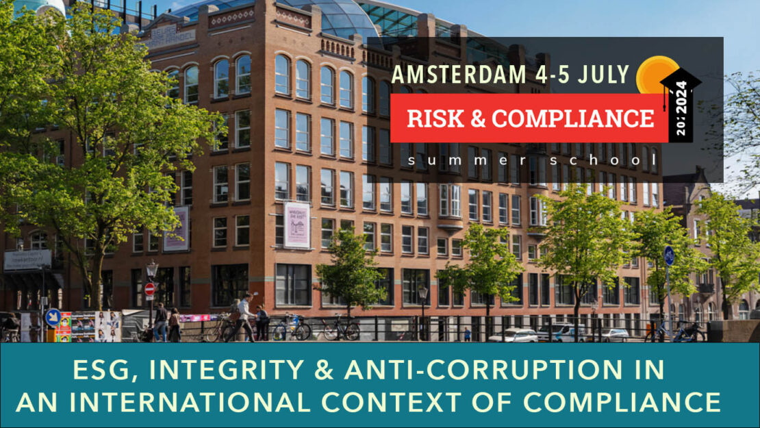 risk compliance summer school 2024 esg integrity anticorruption compliance