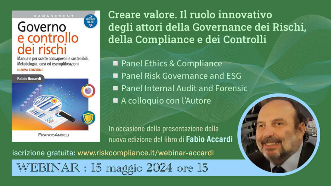 Creare valore. Il ruolo innovativo degli attori di Governance, Compliance e Controlli